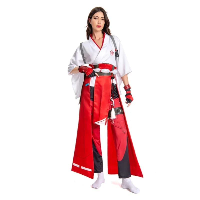 Gioco OW Kiriko Costume Cosplay Donna Gioco di ruolo Fantasia Abiti Fancy Dress Up Abiti da festa Casco per travestimento femminile Suitx,5;