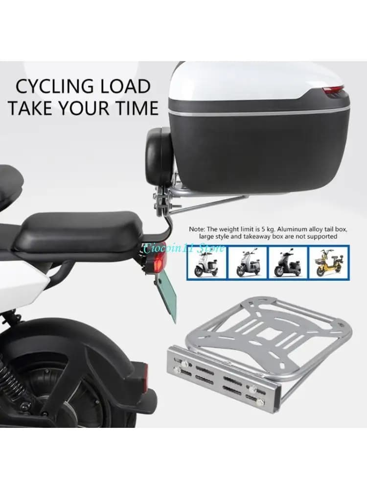 Y1UB Heavy Duty Luggage Carriers for Electric Bikes and Electric Scooters Easy Mount Cargo Rack Mount