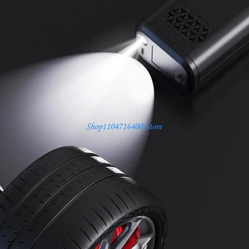 y1gd Pompa multifunzionale per aspirapolvere e gonfiaggio per auto, strumento per veicoli, display digitale, senza fili, per e