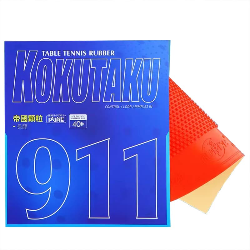 KOKUTAKU TUPLE 911 Gomma da ping pong Brufoli lunghi OUT BOX Senza spugna ITTF Racchetta da ping pong Paddle Gomma Anti-arco Anti loop