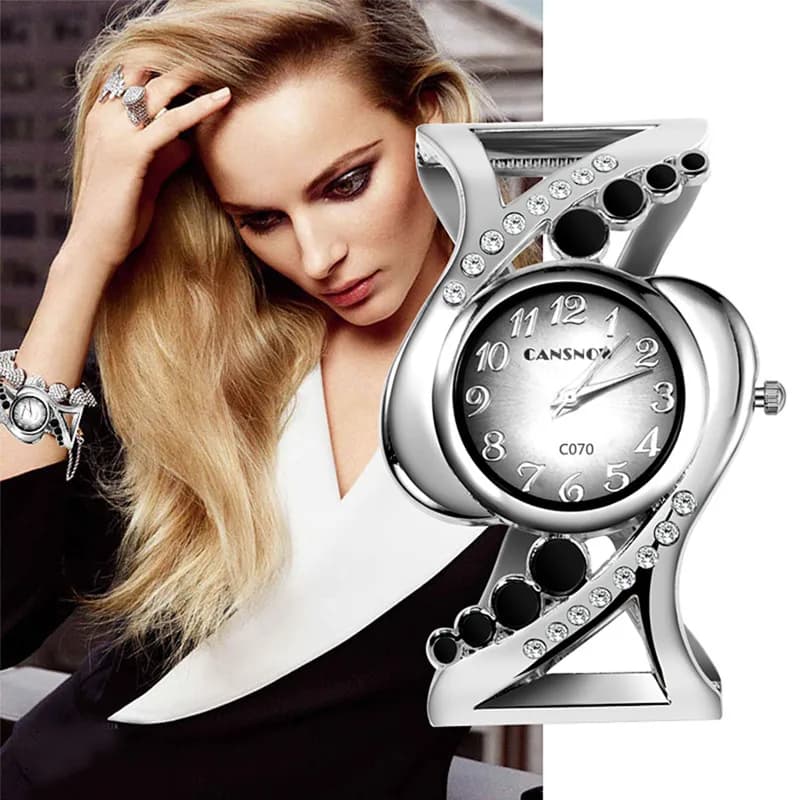 Women's Wrist Watch With Crystal Strap Quartz Watch Women's Luxury Rhinestone Ladies' Watch Eleagnt Saati Relojes Women's Watch
