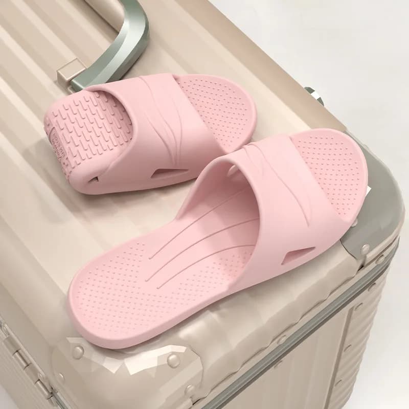 Ciabatte Morbide Pieghevoli in EVA per Donne, Sandali da Massaggio Portatili da Viaggio per Interni e Bagno, Unisex, Asciugatura Rapida, Antiscivolo, Pantofole Piatte per Casa
