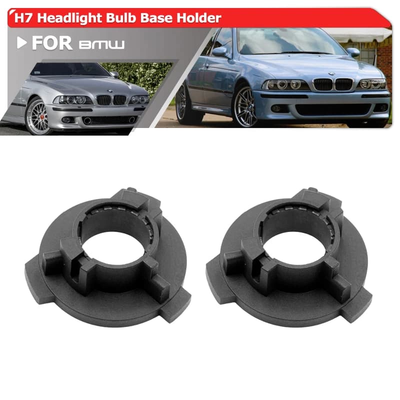 Base del supporto dell'adattatore per fermi per fari a LED H7 personalizzati per BMW E39 M5 5serie LCI 2001-2003 Prese per fari H7 abbaglianti