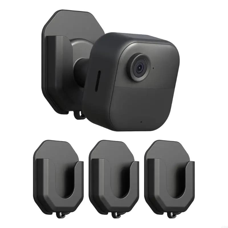 4Pcs Plastic Wall Mount Brackets Indoor Camera Stand For Security Cameras