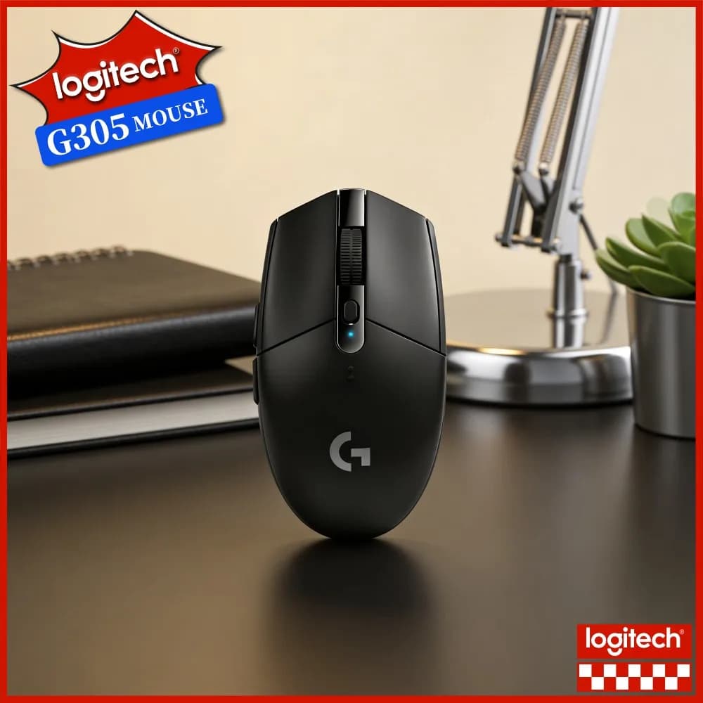 G305 Logitech LIGHTSPEED Accurate Gaming Mouse HERO 12000 DPI 6 Programmable Buttons 250H Battery Peripheral PC Mac