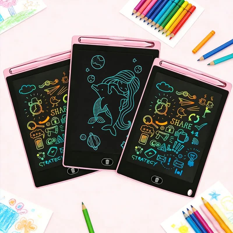 Tavoletta LCD da 8,5 pollici per scrittura digitale, tablet per disegno, lavagna elettronica per graffiti, regalo di compleanno per bambini dai 3 ai 12 anni
