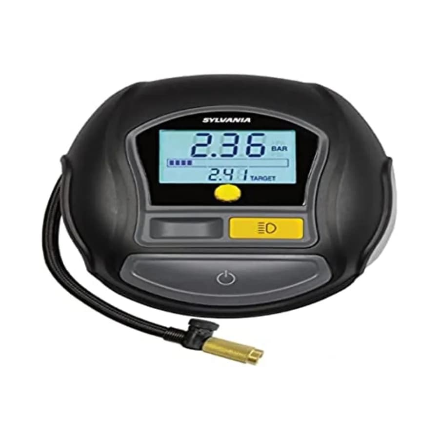 Compressore d'aria portatile rapido - Gonfiatore digitale per pneumatici auto, bici e altro - Con manometro digitale