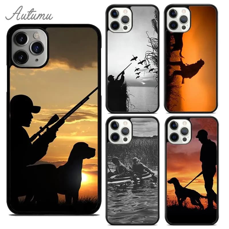 Bird Duck Hunting Sunset Phone Case for iPhone 17 Air 15 16 11 12 13 14 Pro Max Plus Cover coque Fundas Shell