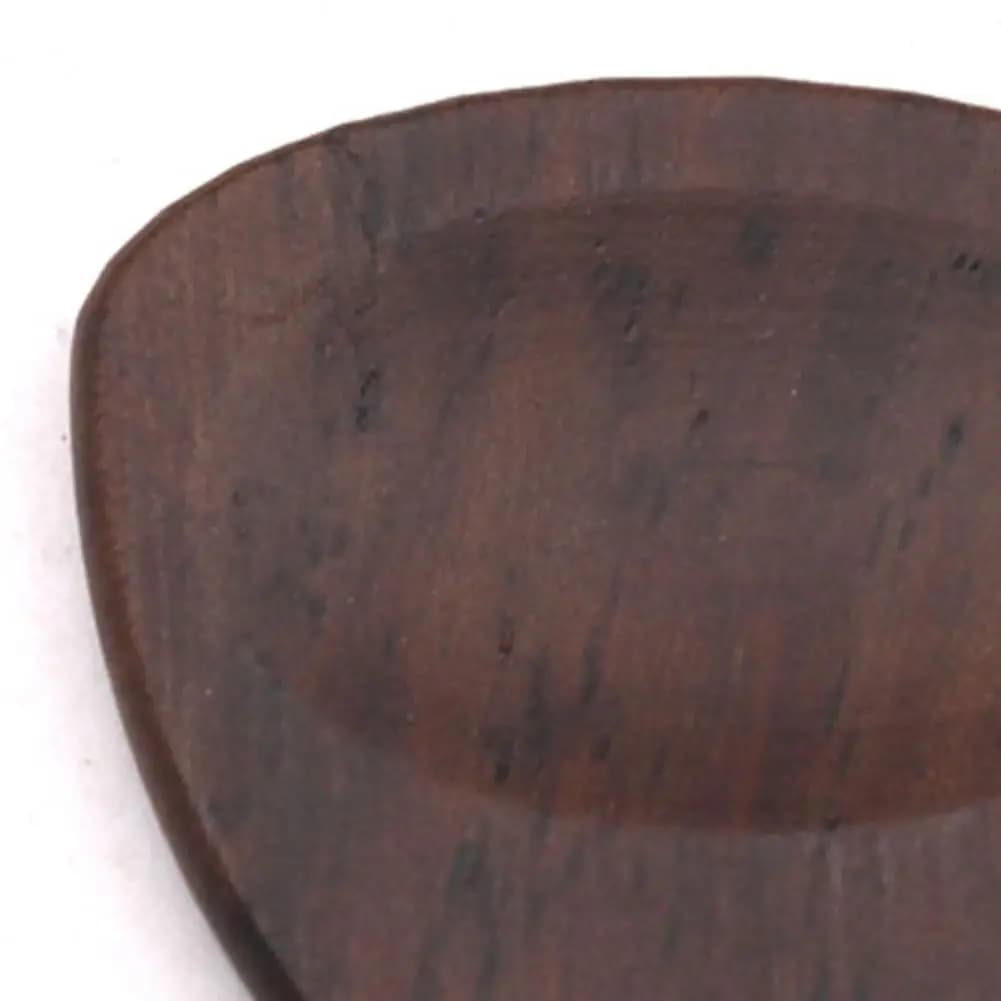 Natural Wood Guitar Pick Handcrafted Wooden Guitar Picks Smooth Surface Burr-free Accessories Compact Portable for Musicians