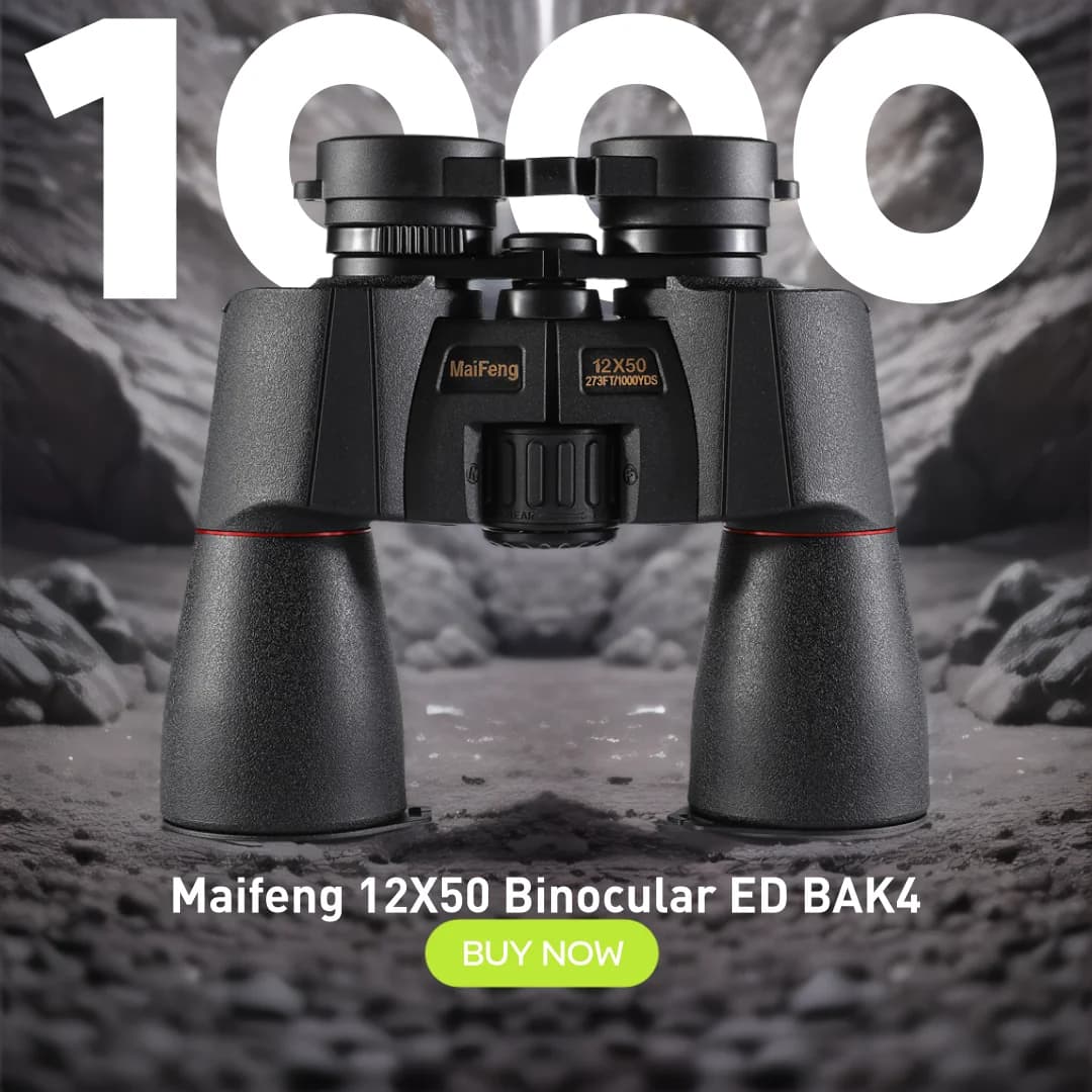 Maifeng 12x50 16x50 12x45 20X50 Binocolo ED Vetro Telescopi professionali FMC BAK4 Lente prisma HD Visione notturna impermeabile