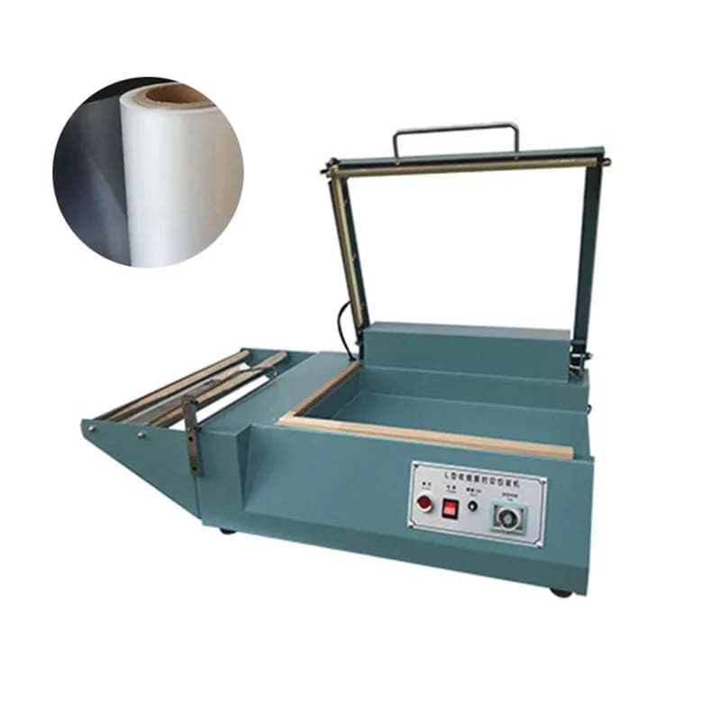 Commercial film sealing machine Manual machine for sealing plastic bags in the shape of L PP POF PVC film packaging machine