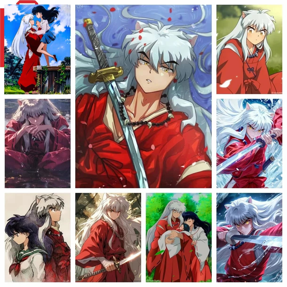 Oil Painting By Numbers Kits Anime Inuyasha Number Drawing Canvas DIY Pictures By Numbers Home Decor