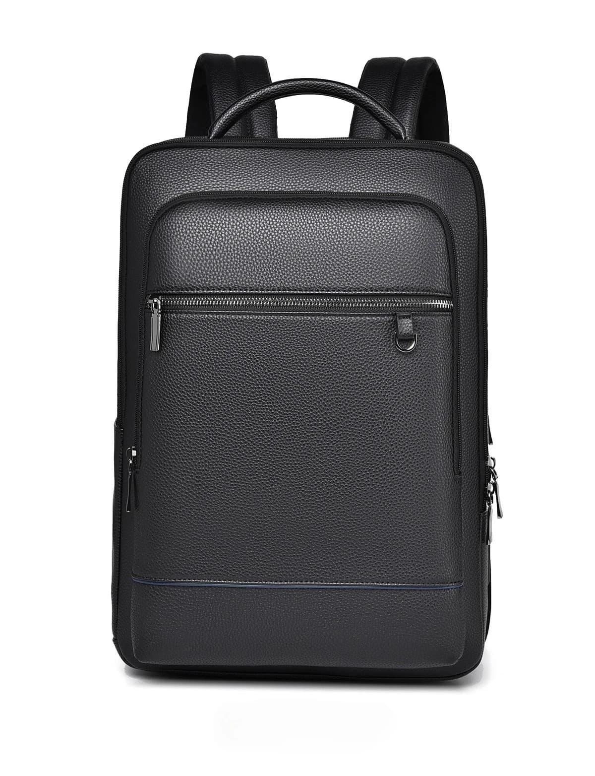 Executive Backpack Men PU Leather Satchel USB Charging Briefcase Office Travel Laptop Office Business Shoulder Back Pack Male
