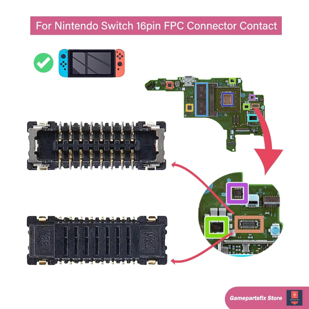 5/10 pz Memoria SD TF Slot Per Schede Lettore Flex FPC Connettore 16Pin per Nintendo Switch Console di Gioco Accessori di Ricambio