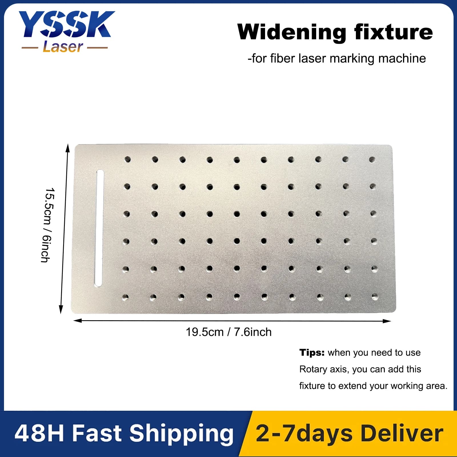 Laser marking machine extension clamp with enlargement device for YSSK fiber laser engraving machine