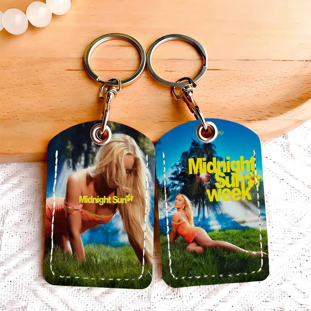 Cantante Zara Larsson Midnight Sun Card Holder Portachiavi Portachiavi Serratura per porta Custodia protettiva per regalo di sicurezza