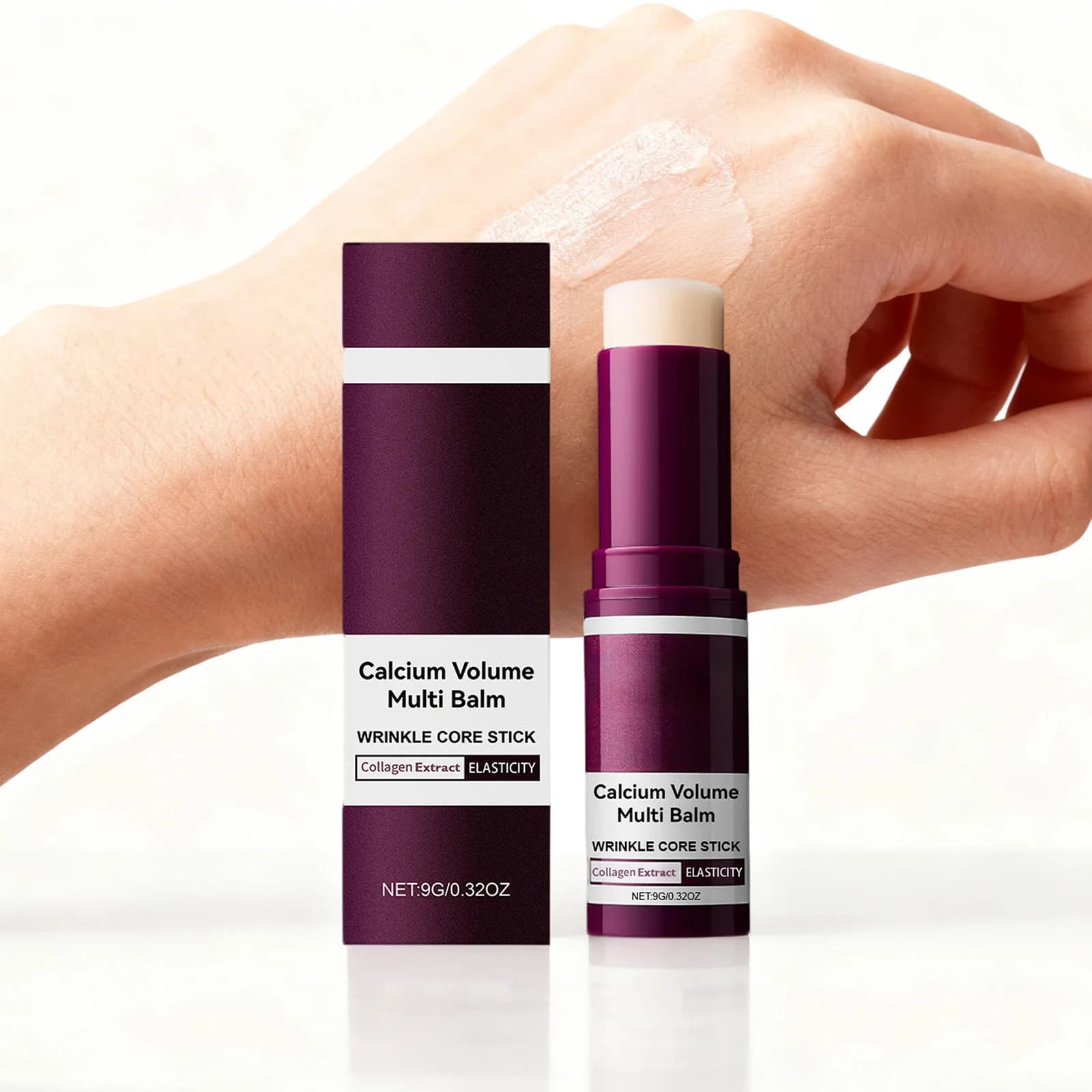 Multiple calcium volume Korean Stick for skin care, face cream and eyes, collagen deep hydration anti-wrinkles, suitable for pre make-up