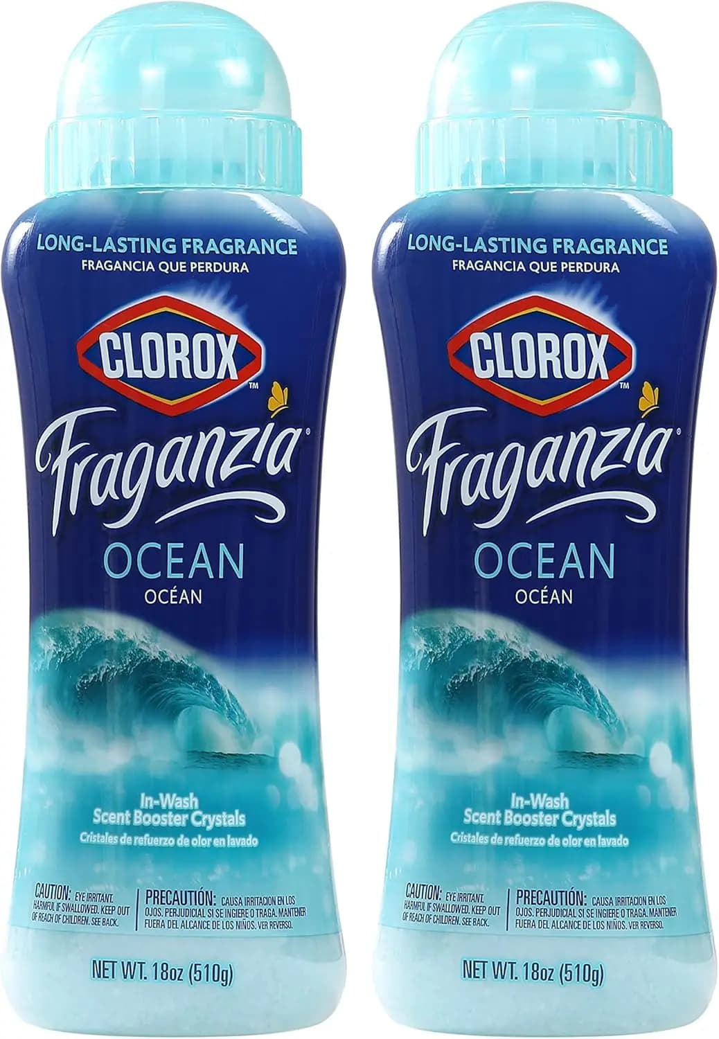 Perfumed Crystals for Bucato Ocean Scent - Fresh and Clean Clothes, 18 Oz - Pack of 2