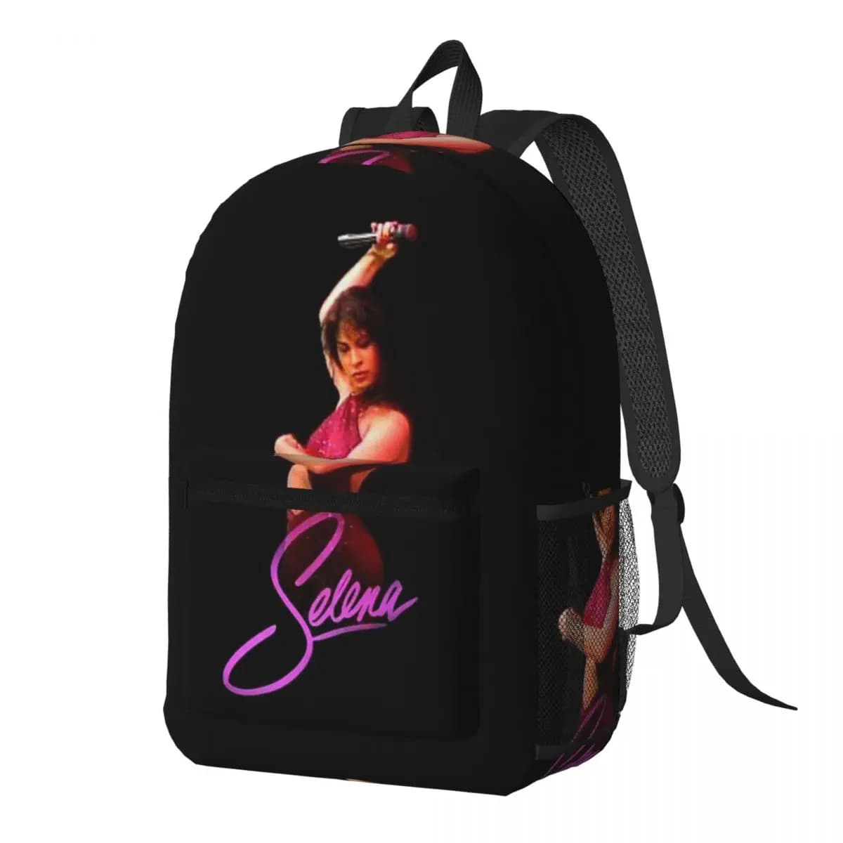 Popular Selena Quintanilla Singer Backpack Daypack Large Capacity Boys Girls BookBag School Bag Shoulder Bags for Men Women
