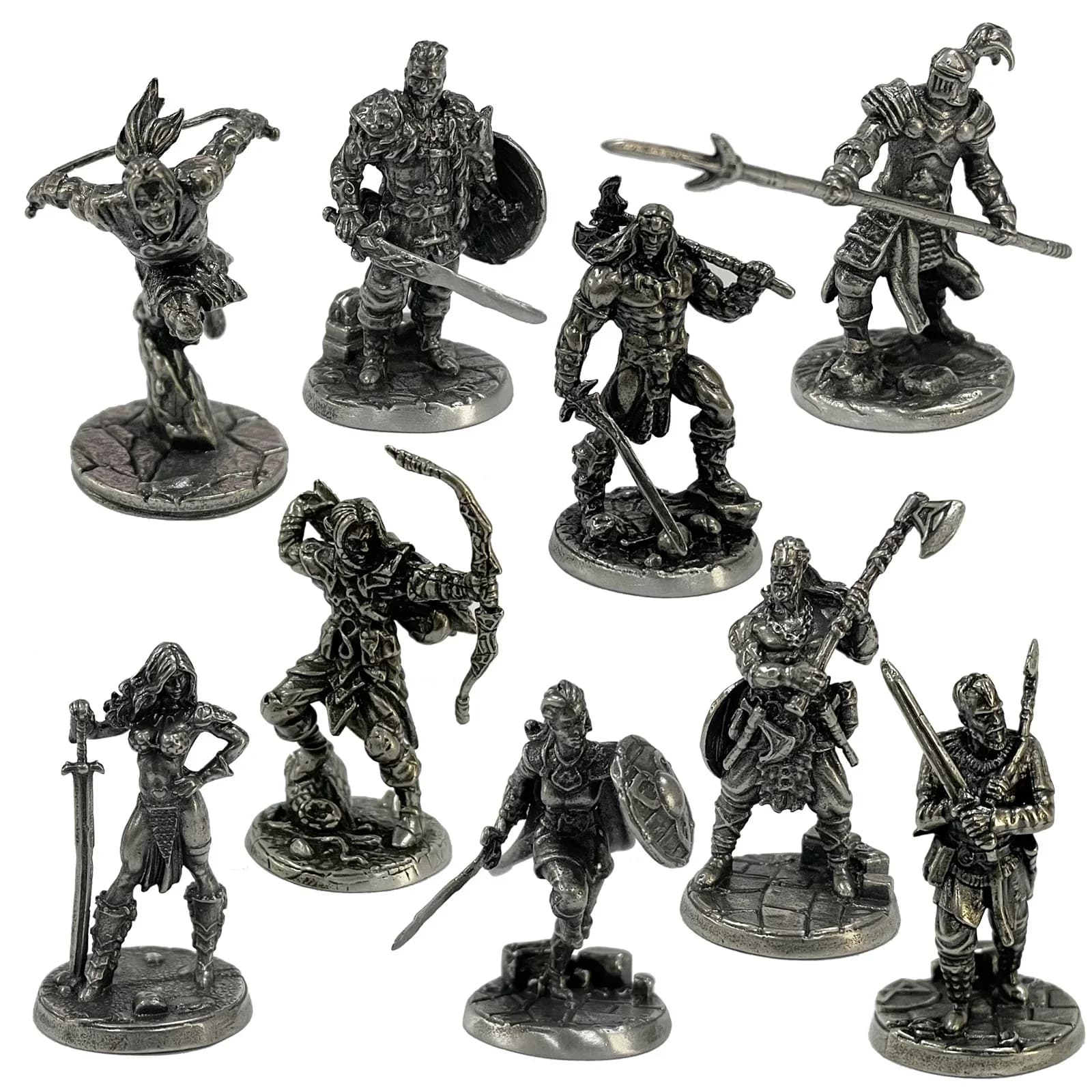 Gioco da tavolo per scacchi di guerra Ornamenti per auto Decorazioni Artigianato Rame Scheletro non morto Soldati Bambole Modello della legione dell'esercito Figurina in miniatura