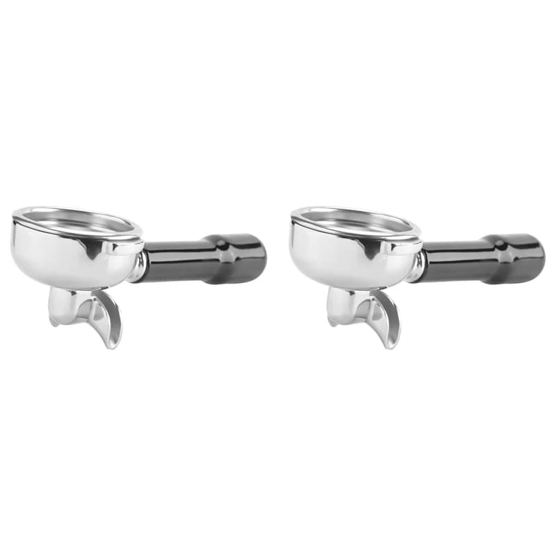 B82B-2X 58MM Stainless Steel Coffee Machine Bottomless Filter Holder Portafilter For Rocket/ Expobar Double Mouth/ FAEMA
