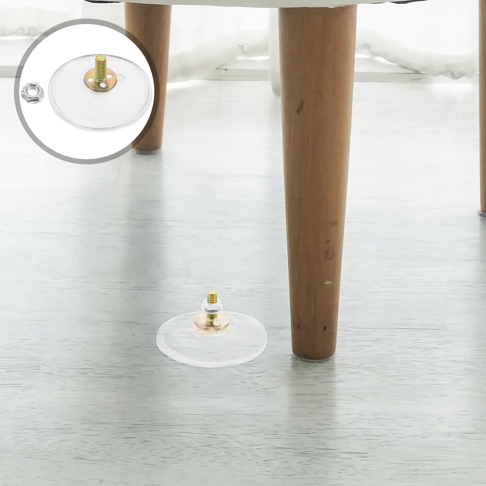 15 Pezzi Ganci a Ventosa Trasparenti con Design a Vite, Ventose in Silicone Ispessite per Superfici in Vetro, Specchi, Cornici, Pavimenti