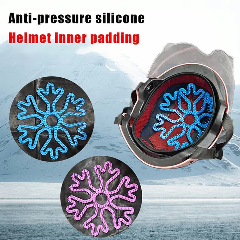 Imbottitura Interna Flessibile in Silicone Anti-deformazione per Casco, Imbottitura Ventilata per Casco Moto e Bici, Accessori per Casco