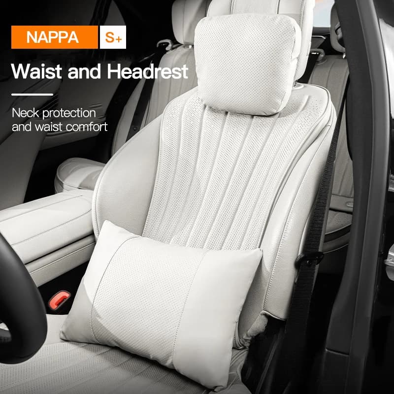 Per Geely Galaxy Starship 7 EM-i 2024 2025 Cuscino per il collo in pelle scamosciata Cuscini in memory foam Accessori interni per auto