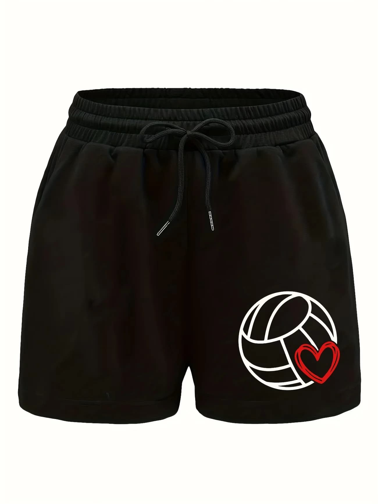 Summer Loose Women men volleyball love Shorts Pickleball Drawstring Athletic Shorts Sweatpants Sport Jogging Beach Pant Oversize