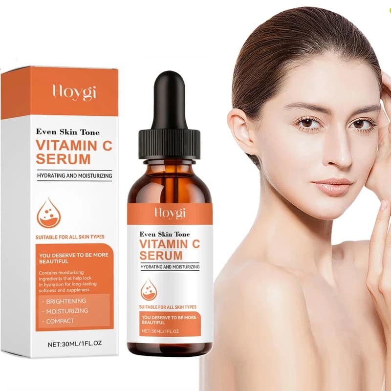 HOYGI Essenza Viso alla Vitamina C Ripara le Macchie Scure Uniforma il Tono della Pelle Idratante e Nutriente per una Pelle Luminosa 30ml