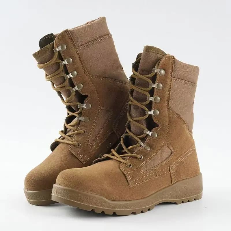 Outdoor High-Top Desert Boots Soft Bottom Tactical Training Shoes Breathable Hiking Shoes Spring Autumn Anti-Slip size 39-46