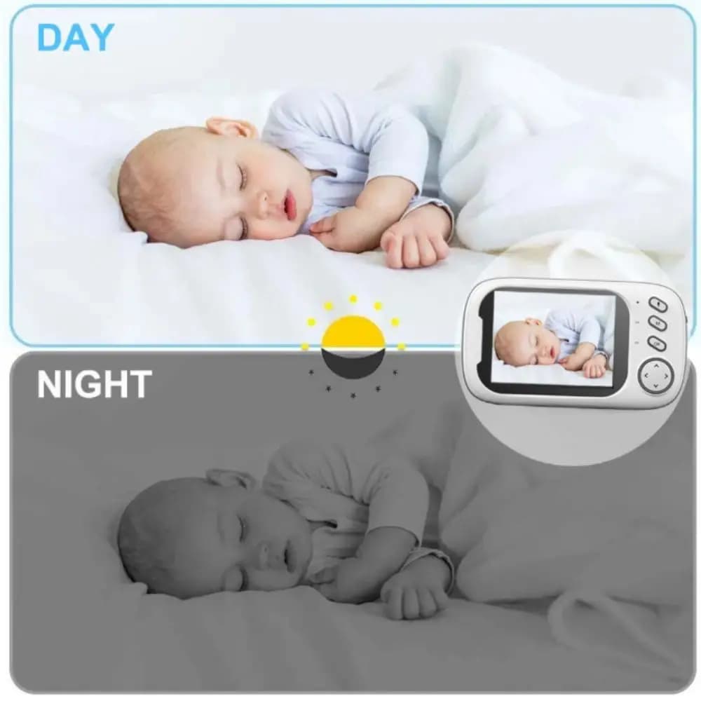 3.5-inch LCD ABM600 Baby Monitor 2 Way Audio Wireless Real-time Video Baby Monitor Real-time Video Upgraded Camera