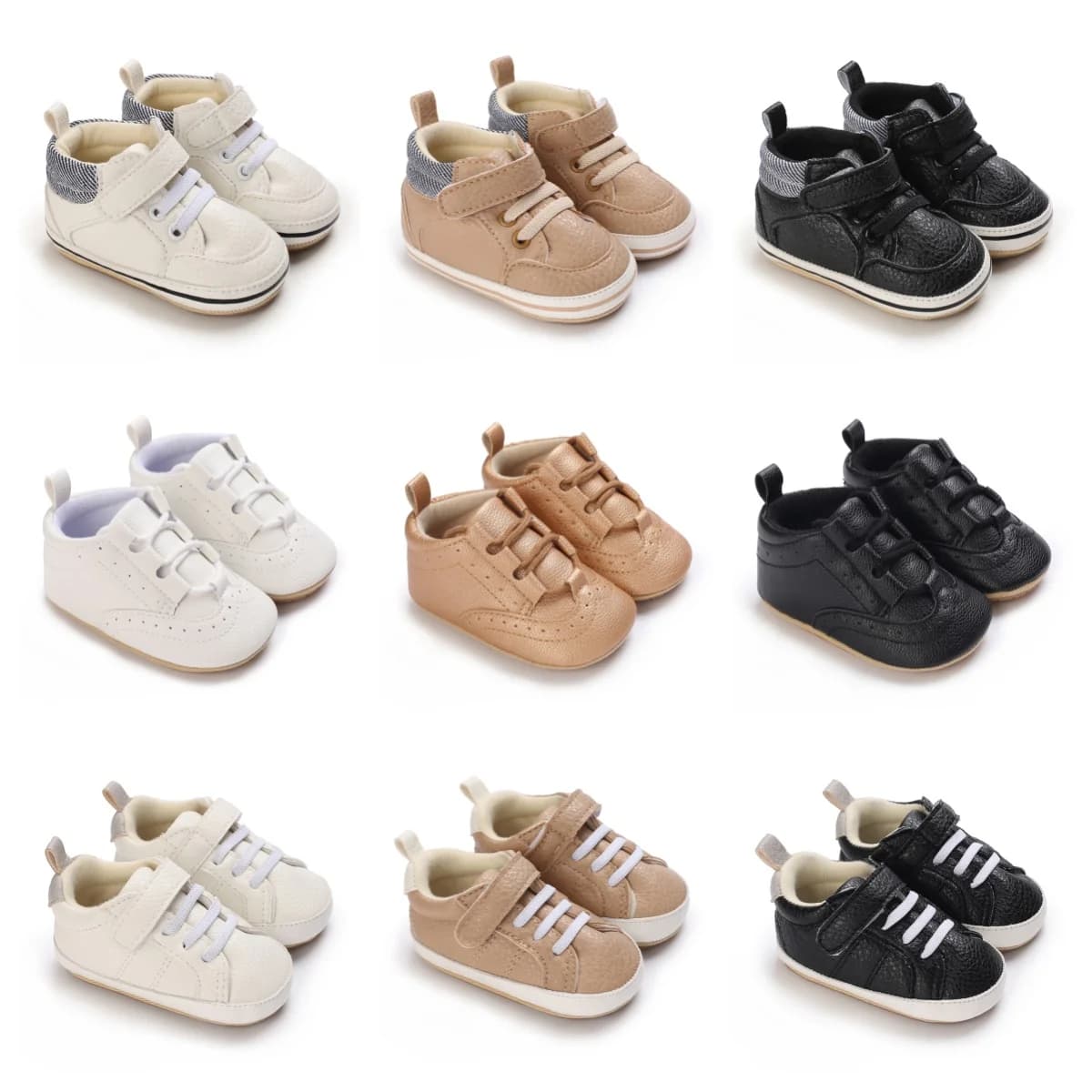 Spring and Autumn New Fashionable Simple Cloth Shoes for Newborns' Pre Step Learning Shoes Suitable for 0-18 Months of Age