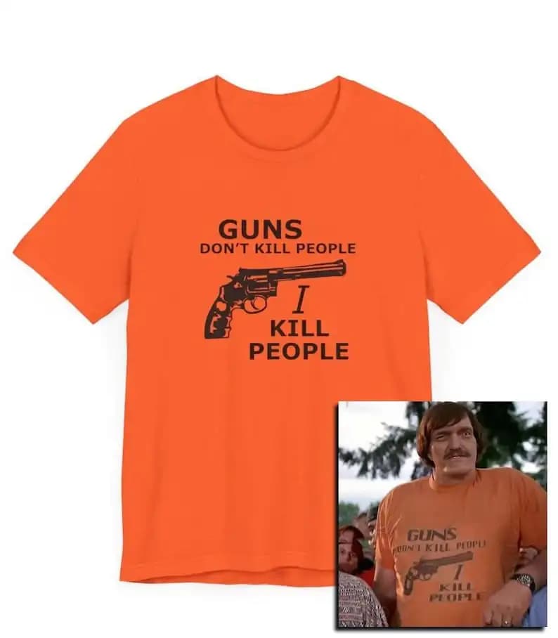 Le pistole non uccide le persone anni '90 Film Golf Boss-Classico Divertente Sparatutto Mcgavin Golf Championship Sand Man T-shirt stampata per adulti Top