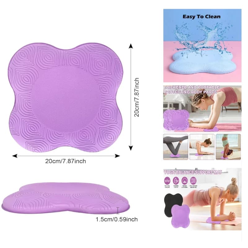 Carpet for Yoga and Pilates, Anti-slip Bearing for Exercises, Carpet Thickness for Fitness and Balance (suitable for Hands, Nails, Elbows)