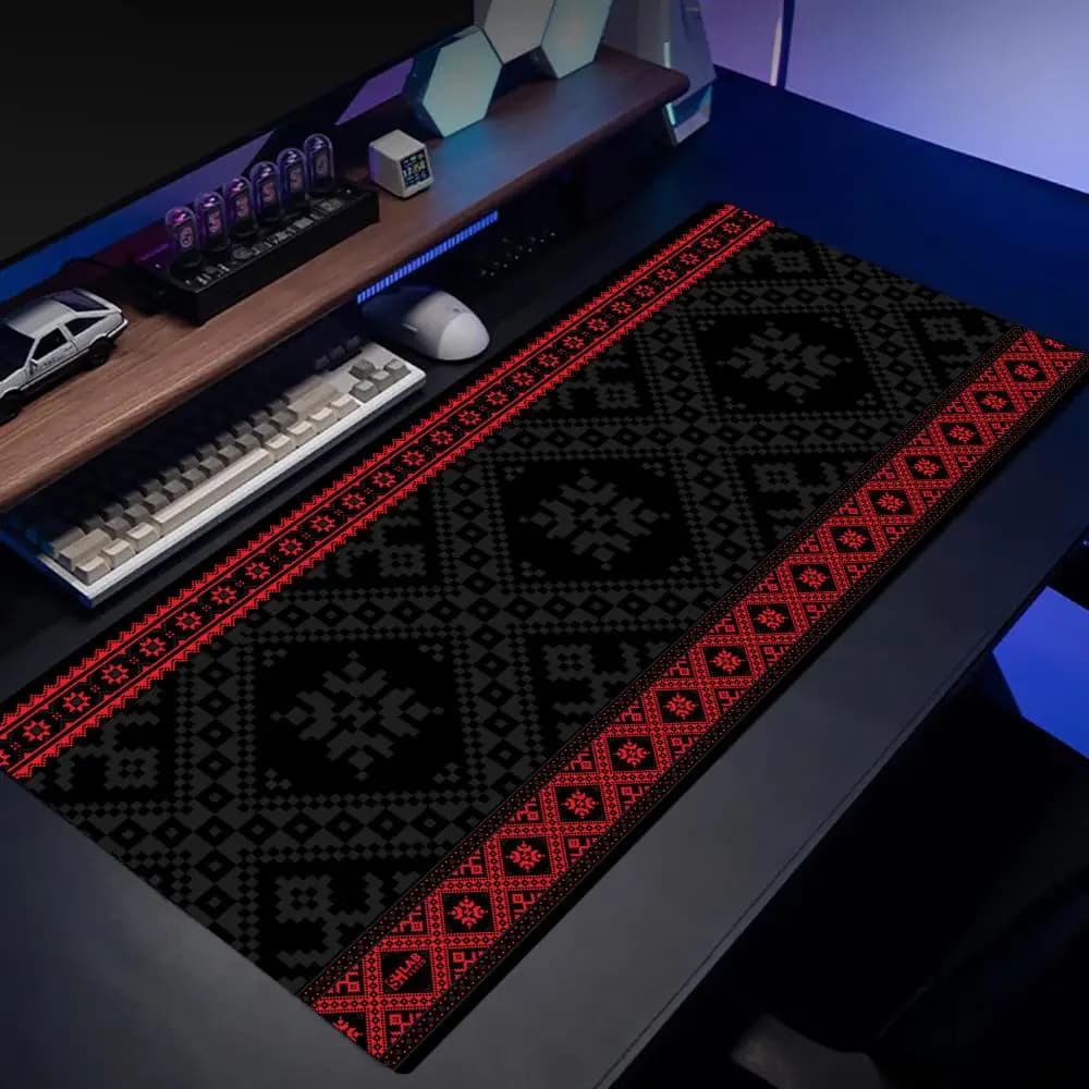 Tappetini da scrivania con motivo folkloristico, tappetini da gaming, mousepad, accessori per ufficio, tappetino per mouse, playmat, tappeto per mouse, tappetino da scrivania, tappeto