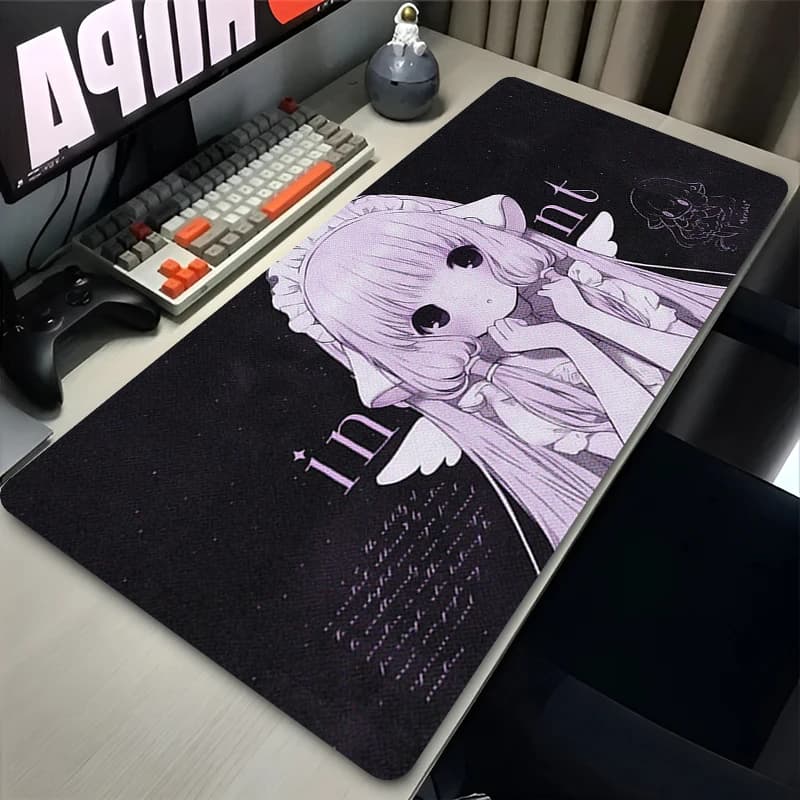 Anime C-Chobits Chii Desk Mat Computer Office Extended Mouse Mat Laptop Girl Non-slip Rubber Large Mouse Mat Gamer Cabinet Carpet