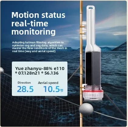 Strumento di posizione della rete solare, localizzatore di marcatori per reti da pesca marine ad alta potenza AIS