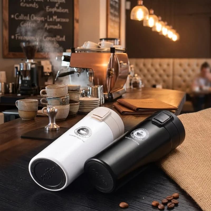 380ML 510ML Stainless Steel Travel Coffee Mug Vacuum Flask Leakproof Thermal Cup for Car Outdoor Sports