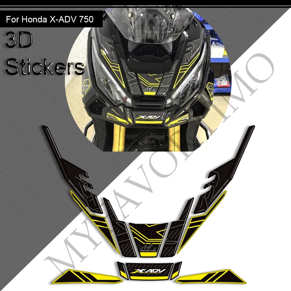 Per Honda X-ADV XADV X ADV 750 Avventura Protezione Adesivi Decalcomanie Corpo Parafango Borsette Carena Paramani Deflettore del Vento 2025
