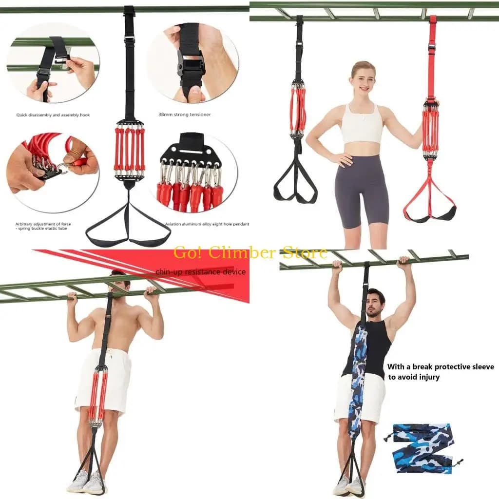 Q84C Bands resistance elastic chin support for arm muscle training