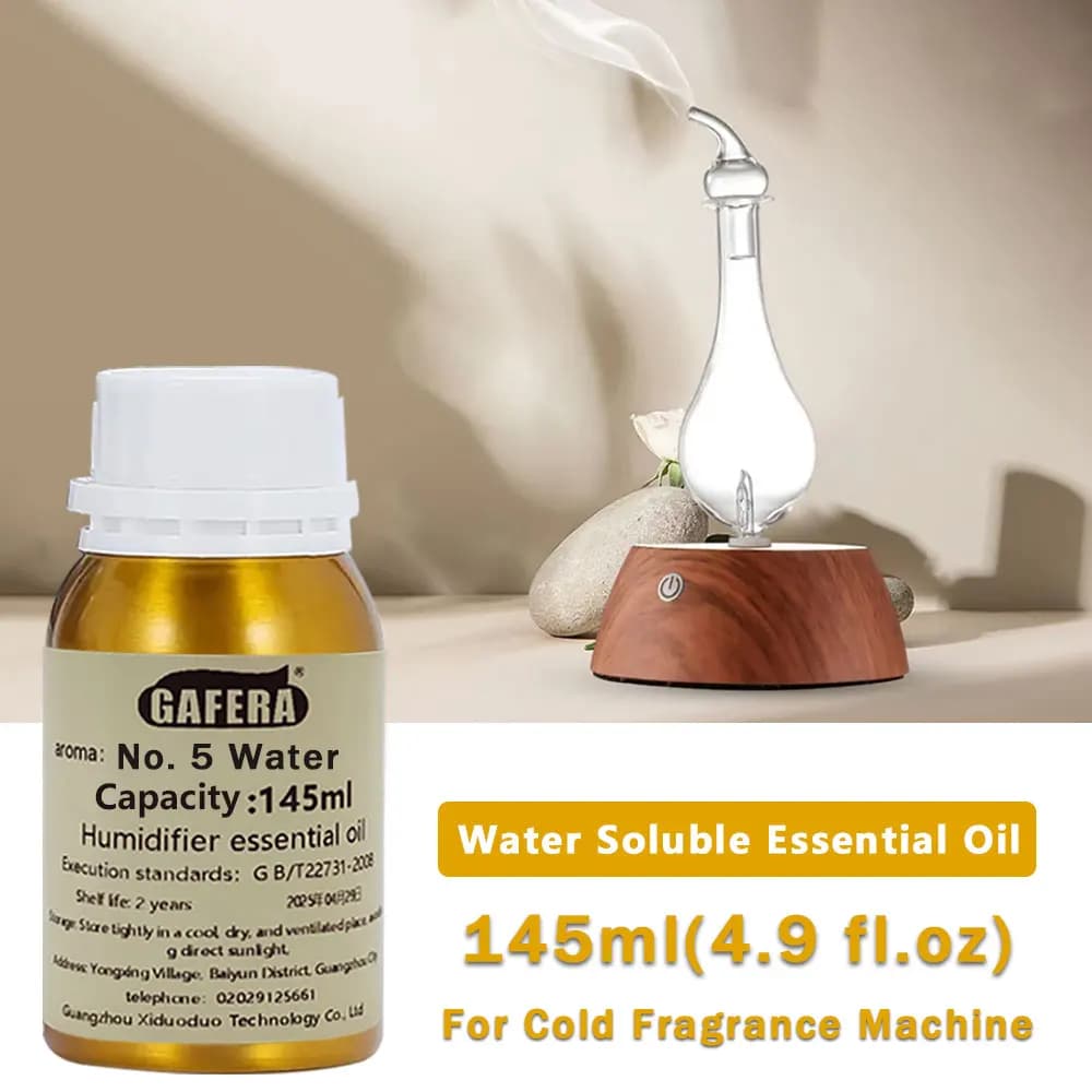 GAFERA 145ml (4.9 fl.oz) No. 5 oli essenziali di eucalipto e menta - per diffusori di fragranze, umidificatori e pietre aromatiche