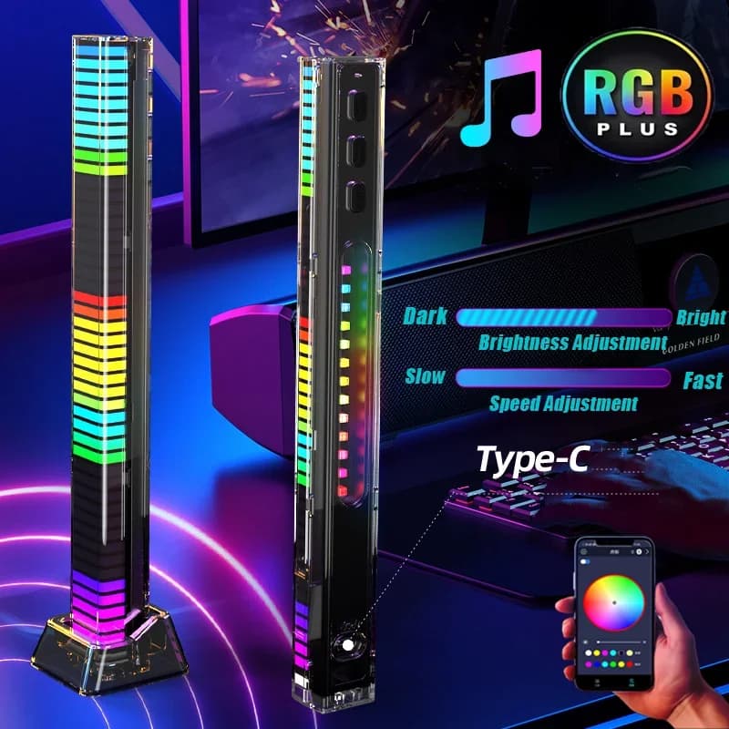LED Rhythm Gaming ambient light sound control Smart APP control music rhythm ambient light Desktop decoration