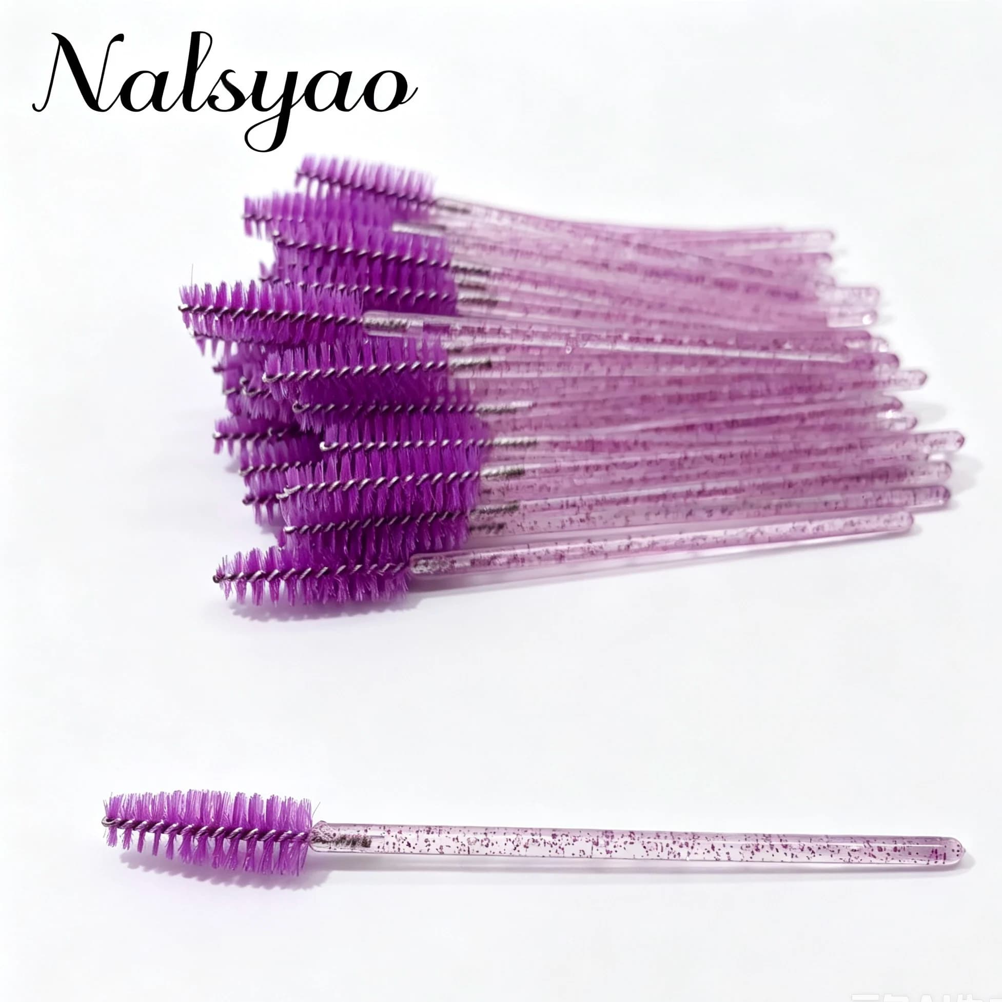 Lash Scrub 50Pcs Crystal StickEyelash Brushes Eyelashes ExtensionsSupplies Makeup Brush Disposable Mascara Wands Applicator