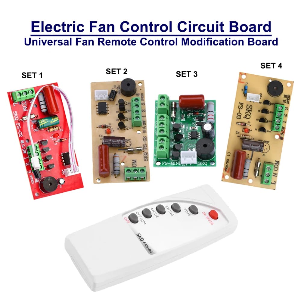 Scheda di modifica del telecomando della ventola universale scheda madre di controllo del circuito del Mini ventilatore scheda madre del circuito di controllo della ventola elettrica