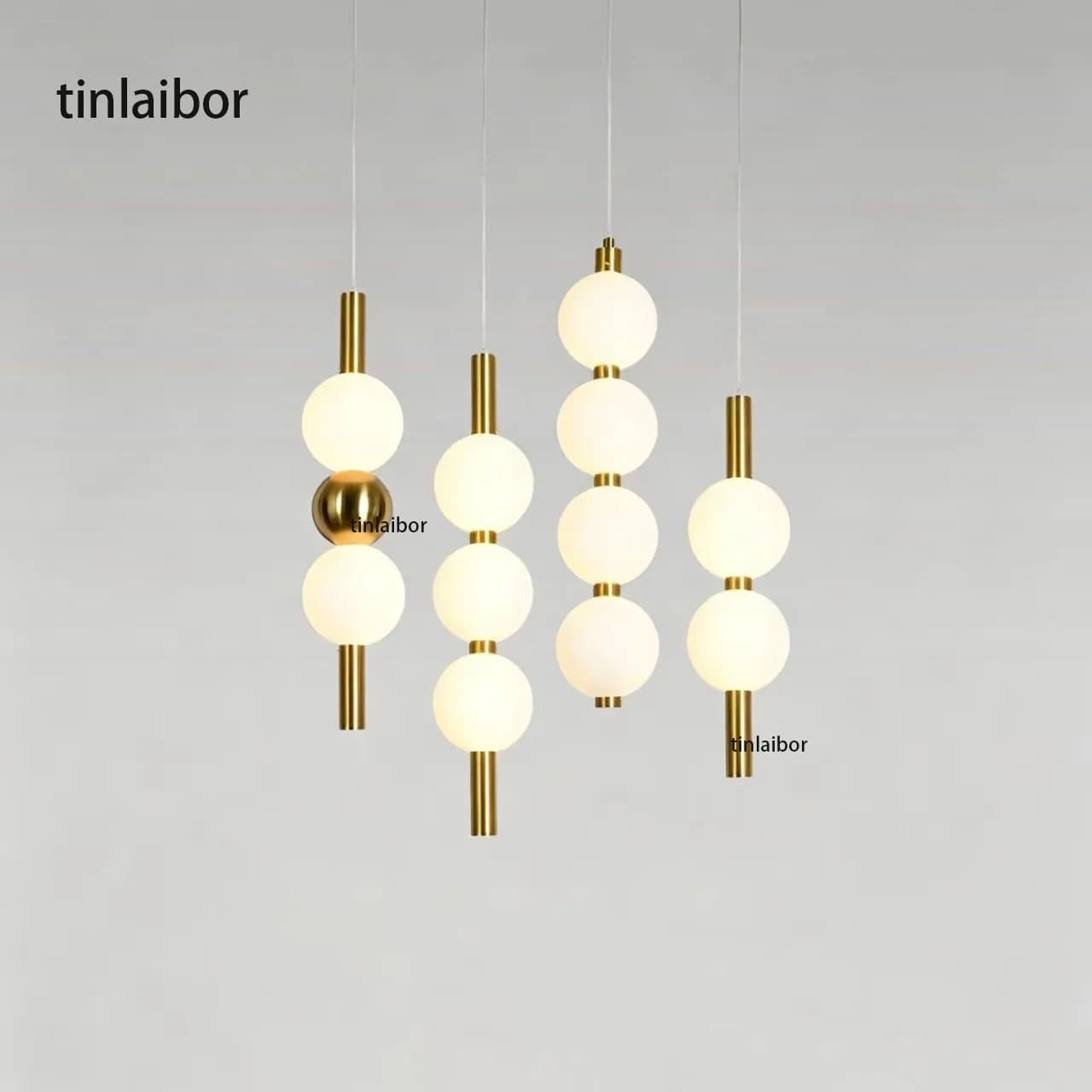 LED pendant lamp with white acrylic ball, high quality design, for bedroom, bedside table, bar, dining room, hanging lamp.