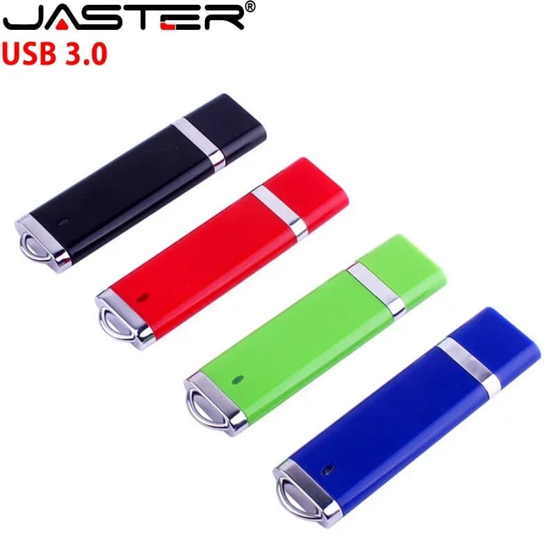 USB3.0 Pen Drive High Speed USB Flash Drive Plastic Box Memory Stick Business Gift Pendrive Blue Black Red Green White 32GB 64GB