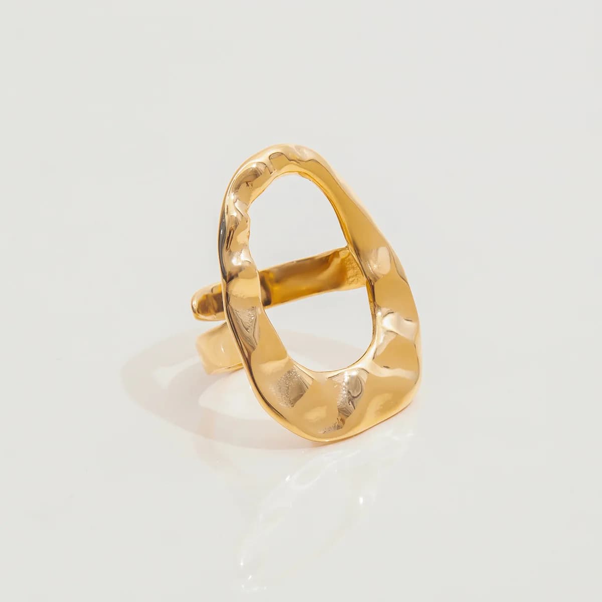 Titanium Steel Geometric Ring That Does Not Fade High-end Luxury Jewelry Popular Women's Stainless Steel Jewelry