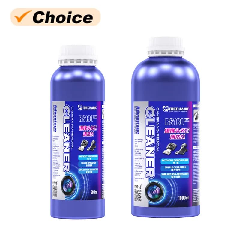 MECCANICO RS180 Max 500/1000ML Pulitore per fotocamera senza rimozione per telefono Laptop Tablet Macchie scure Marche d'acqua Strumento per la rimozione rapida