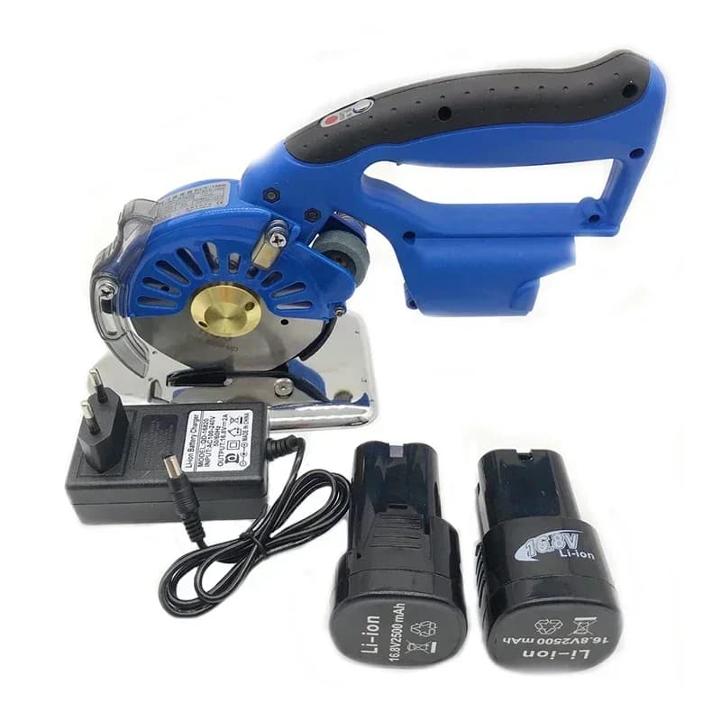 Rechargeable Electric round Scissors for Cutting Thick Materials Lithium Battery Powered Fabric Leather Clothing Cutting Machine